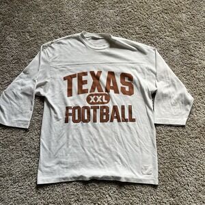 Vintage 90s University Of Texas Football 3/4 Sleeve T Shirt Men's Large Boxy
